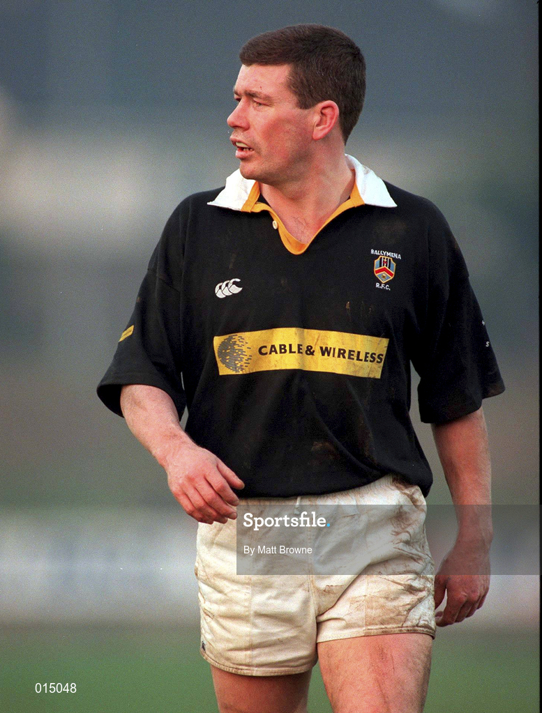 31 January 1998; Michael Rainey of Ballymena during the All-Ireland League Division 1 match between Shannon RFC and Ballymena RFC at Thomond Park in Limerick. Photo by Matt Browne/Sportsfile
