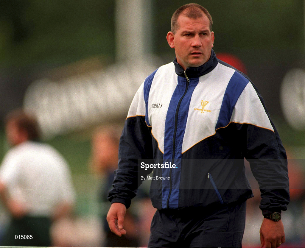 30 August 1997; Leinster head coach Mike Ruddock during the Interprovincial rugby match between Leinster and Connacht in Donnybrook Stadium in Dublin. Photo by Matt Browne/Sportsfile