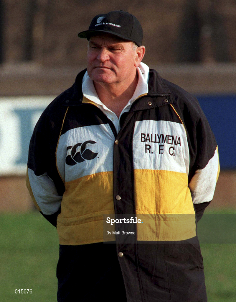 31 January 1998; Ballymena coach Nelie Smith prior to the All-Ireland League Division 1 match between Shannon RFC and Ballymena RFC at Thomond Park in Limerick. Photo by Matt Browne/Sportsfile