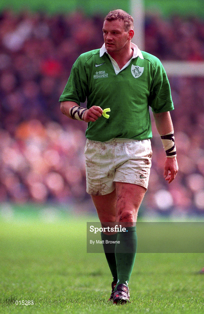 4 April 1998; David Corkery of Ireland during the Five Nations Rugby Championship match between England and Ireland at Twickenham Stadium in London, England. Photo by Matt Browne/Sportsfile