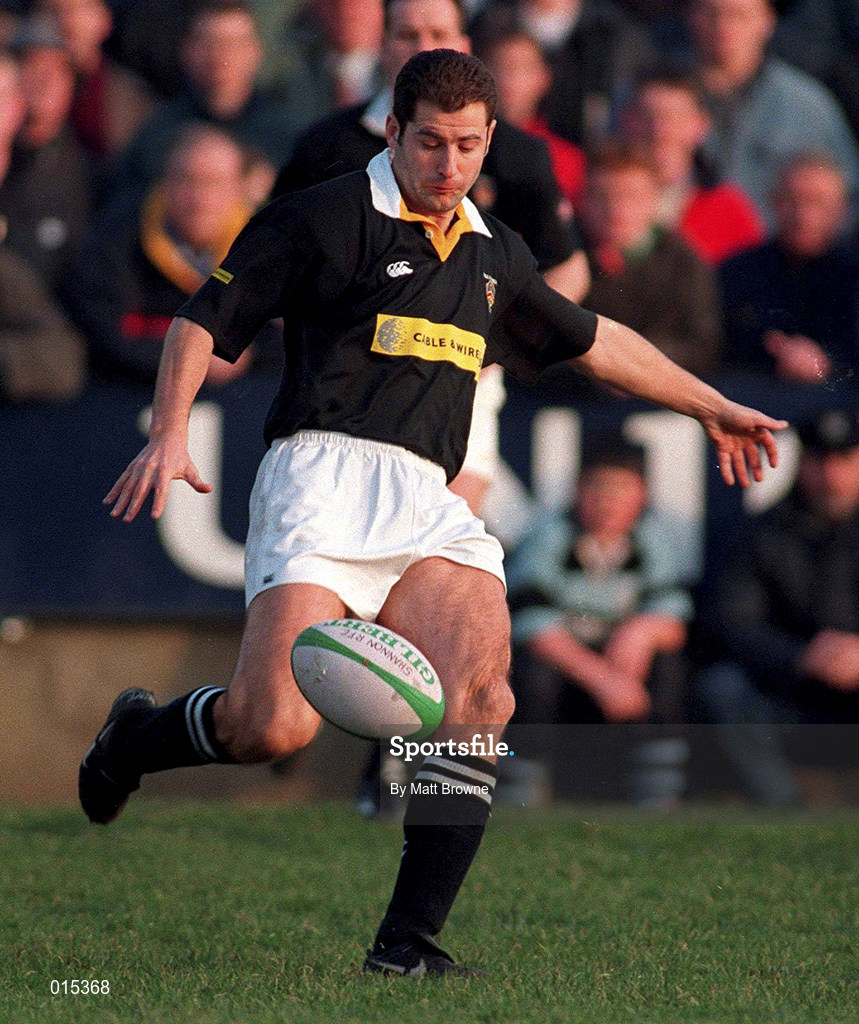 31 January 1998; Derek McAleese of Ballymena during the All-Ireland League Division 1 match between Shannon RFC and Ballymena RFC at Thomond Park in Limerick. Photo by Matt Browne/Sportsfile