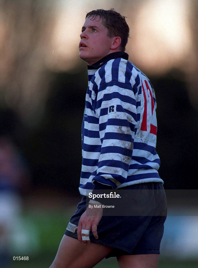 22 November 1997; Gareth Gannon of Blackrock College during the All-Ireland League Division 1 match between St Mary's College RFC and Blackrock College RFC at Templeville Road in Dublin. Photo by Matt Browne/Sportsfile