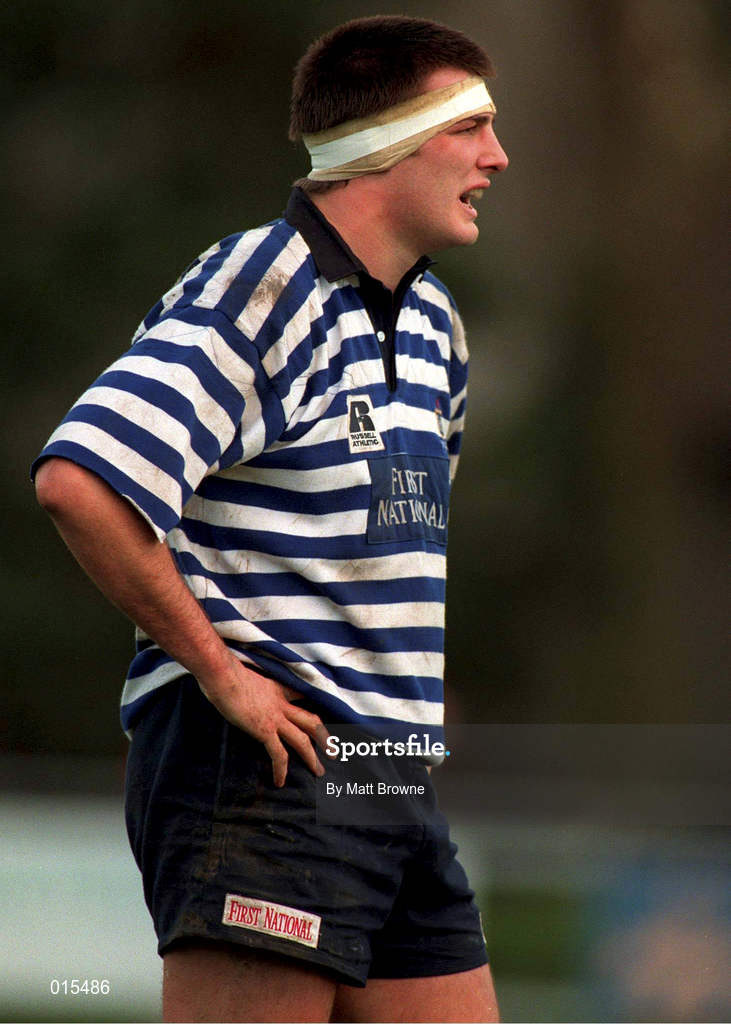 22 November 1997; Hubie Kos of Blackrock College during the All-Ireland League Division 1 match between St Mary's College RFC and Blackrock College RFC at Templeville Road in Dublin. Photo by Matt Browne/Sportsfile