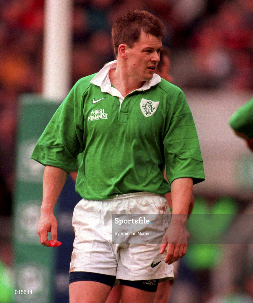 4 April 1998; Richard Wallace of Ireland during the Five Nations Rugby Championship match between England and Ireland at Twickenham Stadium in London, England. Photo by Brendan Moran/Sportsfile