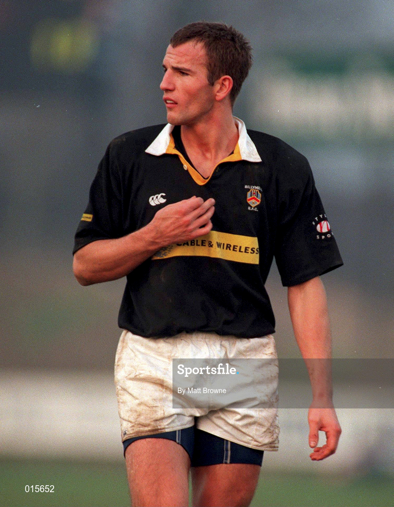 31 January 1998; Stanley McDowell of Ballymena during the All-Ireland League Division 1 match between Shannon RFC and Ballymena RFC at Thomond Park in Limerick. Photo by Matt Browne/Sportsfile