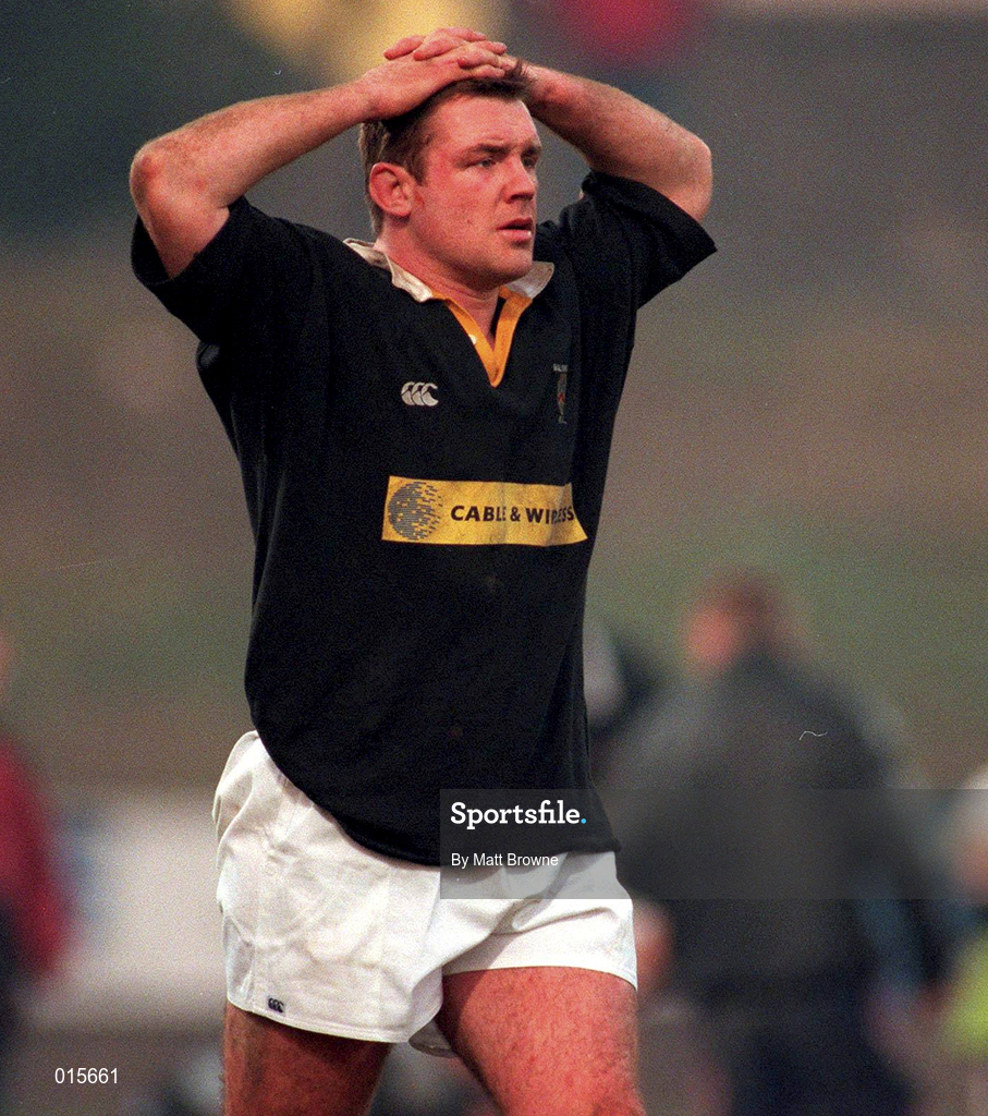 31 January 1998; Stephen Ritchie of Ballymena during the All-Ireland League Division 1 match between Shannon RFC and Ballymena RFC at Thomond Park in Limerick. Photo by Matt Browne/Sportsfile