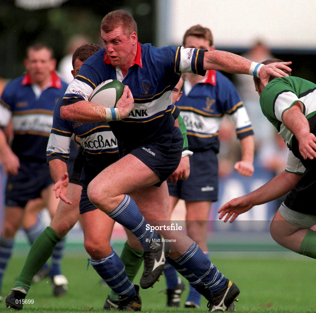 30 August 1997; Victor Costello of Leinster during the Interprovincial rugby match between Leinster and Connacht in Donnybrook Stadium in Dublin. Photo by Matt Browne/Sportsfile
