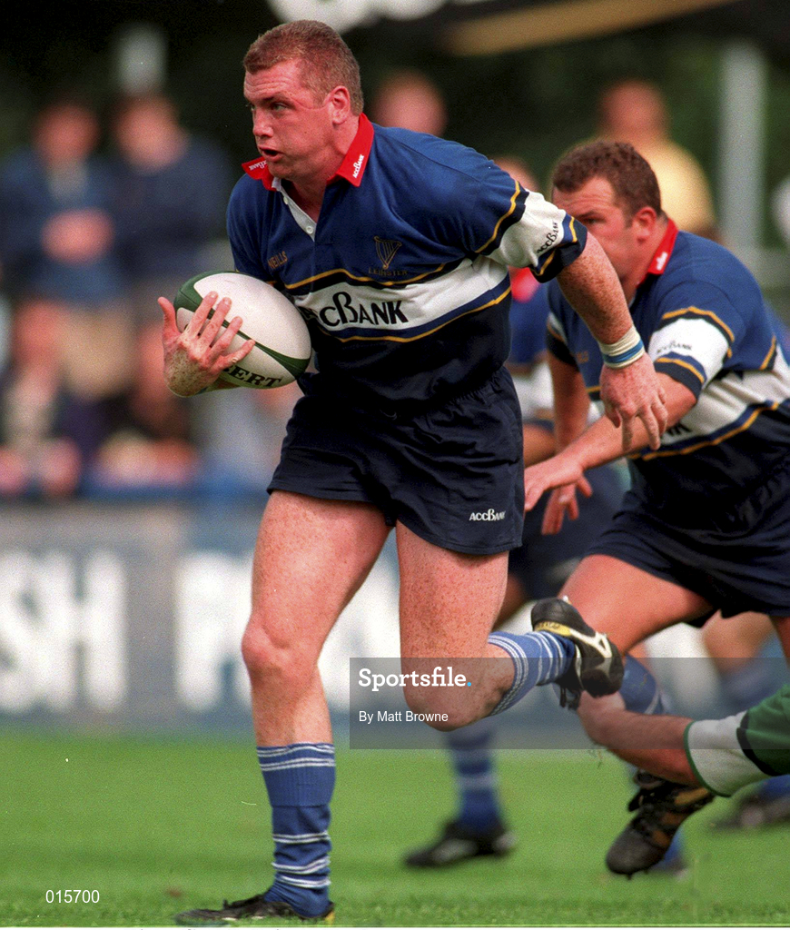 30 August 1997; Victor Costello of Leinster during the Interprovincial rugby match between Leinster and Connacht in Donnybrook Stadium in Dublin. Photo by Matt Browne/Sportsfile