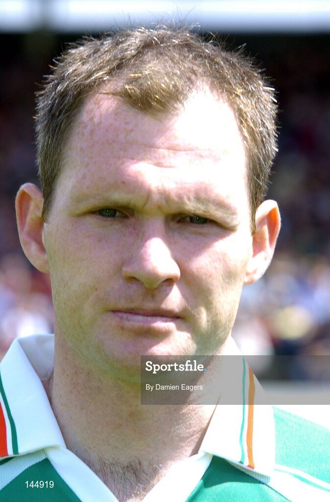 27 June 2004; Fergal Costello, Mayo captain. Bank of Ireland Connacht Senior Football Championship Semi-Final, Mayo v Galway, McHale Park, Castlebar, Co. Mayo. Picture credit; Damien Eagers / SPORTSFILE