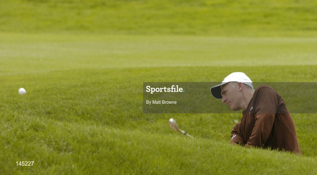 2 July 2004; Phillip Price plays from a bunker onto the 7th green during the Smurfit European Open. South Course, K Club, Straffan, Co. Kildare, Ireland. Picture credit; Matt Browne / SPORTSFILE