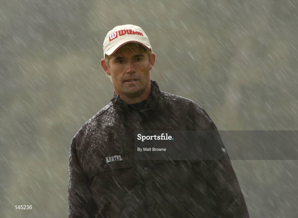 2 July 2004; Padraig Harrington on the 9th green during the Smurfit European Open. South Course, K Club, Straffan, Co. Kildare, Ireland. Picture credit; Matt Browne / SPORTSFILE