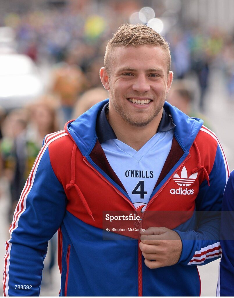 1 September 2013; Leinster's Ian Madigan on the way to the game. GAA Football All-Ireland Senior Championship, Semi-Final, Dublin v Kerry, Croke Park, Dublin. Picture credit: Stephen McCarthy / SPORTSFILE