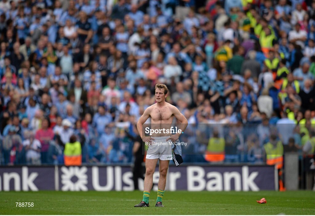 1 September 2013; Kerry's Donnchadh Walsh following his side's defeat. GAA Football All-Ireland Senior Championship, Semi-Final, Dublin v Kerry, Croke Park, Dublin. Picture credit: Stephen McCarthy / SPORTSFILE