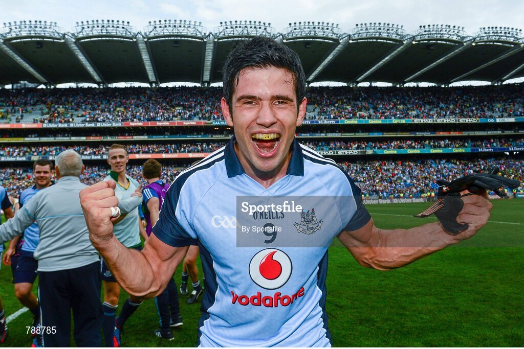 1 September 2013; Cian O'Sullivan, Dublin, celebrates after the game. GAA Football All-Ireland Senior Championship, Semi-Final, Dublin v Kerry, Croke Park, Dublin. Photo by Sportsfile