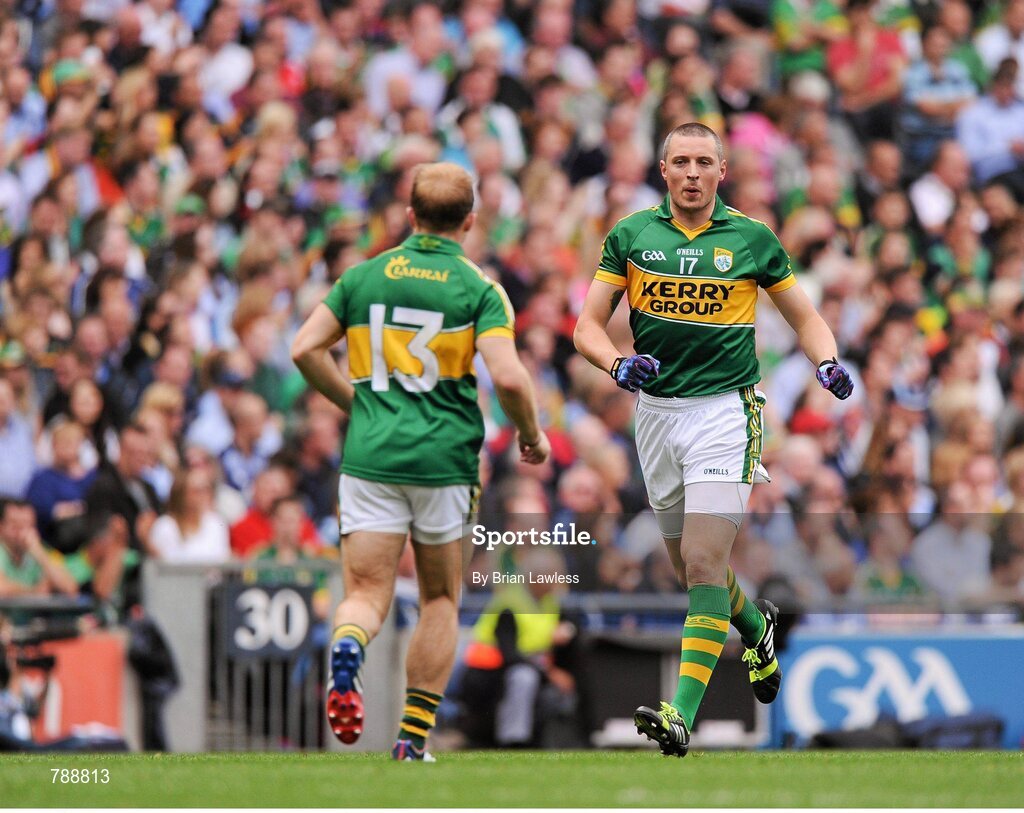 1 September 2013; Kerry's Kieran Donaghy comes on as a substitute during the match. GAA Football All-Ireland Senior Championship, Semi-Final, Dublin v Kerry, Croke Park, Dublin. Picture credit: Brian Lawless / SPORTSFILE