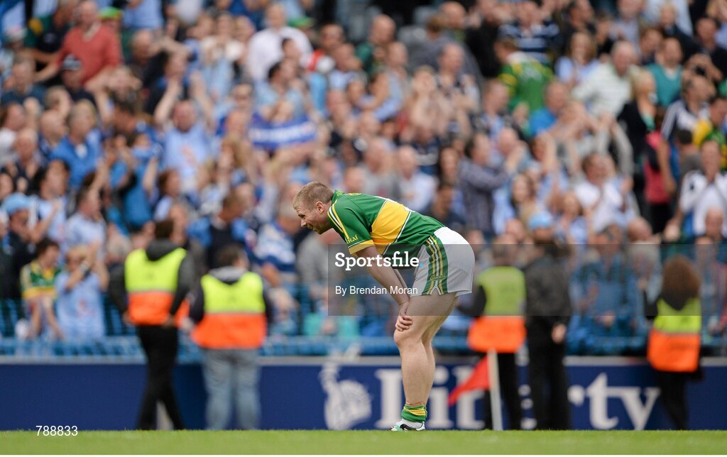 1 September 2013; Tomás O Sé, Kerry, after the final whistle. GAA Football All-Ireland Senior Championship, Semi-Final, Dublin v Kerry, Croke Park, Dublin. Picture credit: Brendan Moran / SPORTSFILE