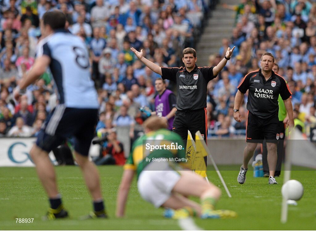 1 September 2013; Kerry manager Eamonn Fitzmaurice. GAA Football All-Ireland Senior Championship, Semi-Final, Dublin v Kerry, Croke Park, Dublin. Picture credit: Stephen McCarthy / SPORTSFILE