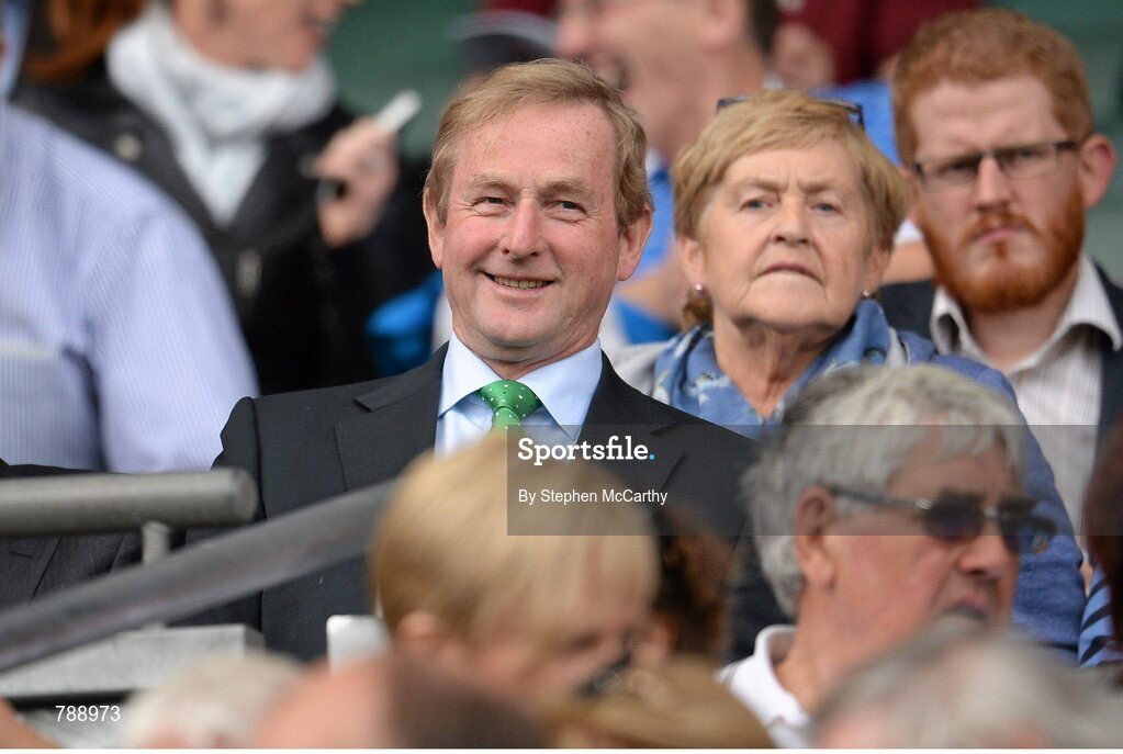 1 September 2013; An Taoiseach Enda Kenny T.D. GAA Football All-Ireland Senior Championship, Semi-Final, Dublin v Kerry, Croke Park, Dublin. Picture credit: Stephen McCarthy / SPORTSFILE