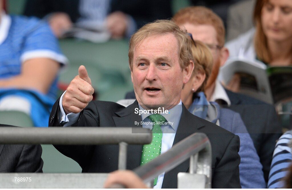 1 September 2013; An Taoiseach Enda Kenny T.D. GAA Football All-Ireland Senior Championship, Semi-Final, Dublin v Kerry, Croke Park, Dublin. Picture credit: Stephen McCarthy / SPORTSFILE