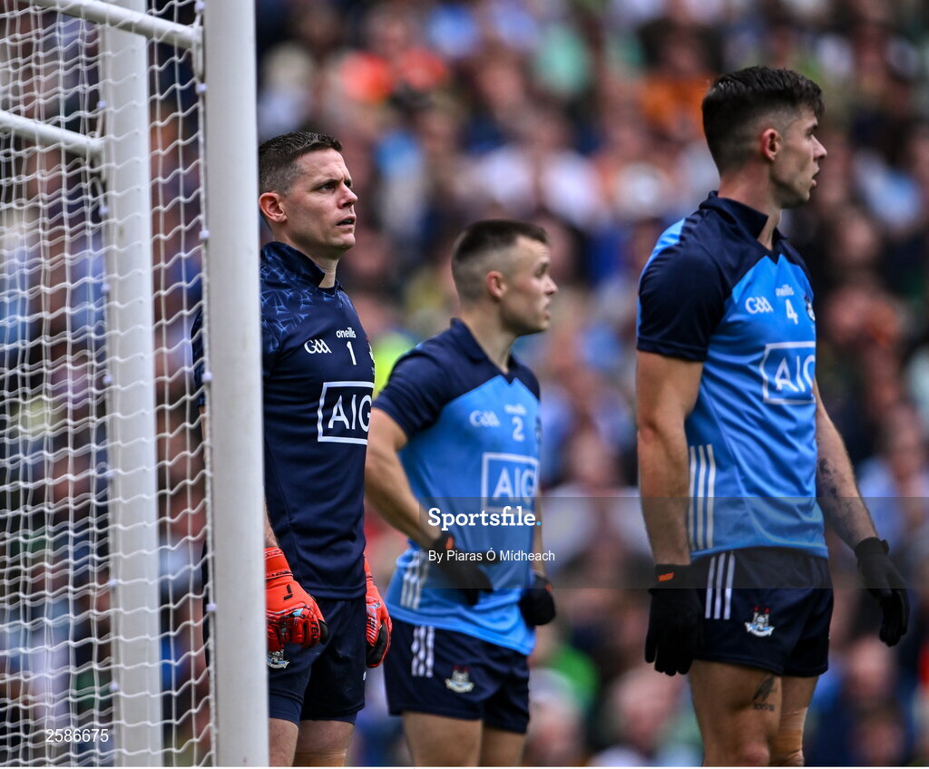 30 July 2023; Dublin goalkeeper Stephen Cluxton during the GAA Football All-Ireland Senior Championship final match between Dublin and Kerry at Croke Park in Dublin. Photo by Piaras Ó Mídheach/Sportsfile