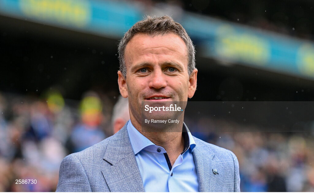 30 July 2023; Derek Savage of the 1998 All-Ireland winning Galway jubilee team who were honoured before the GAA Football All-Ireland Senior Championship final match between Dublin and Kerry at Croke Park in Dublin.