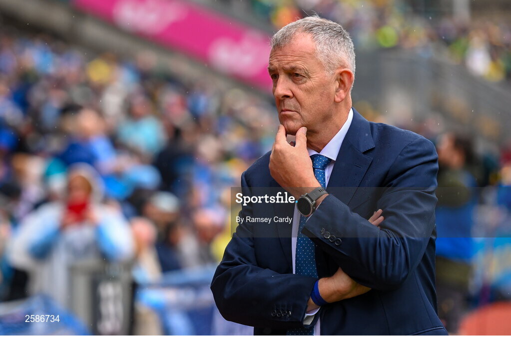 30 July 2023; Dublin GAA Chief Executive Officer John Costello before the GAA Football All-Ireland Senior Championship final match between Dublin and Kerry at Croke Park in Dublin. Photo by Ramsey Cardy/Sportsfile