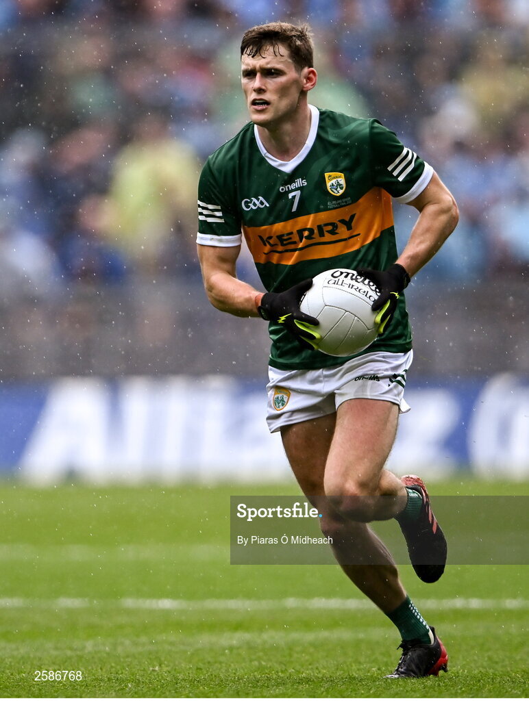 30 July 2023; Gavin White of Kerry during the GAA Football All-Ireland Senior Championship final match between Dublin and Kerry at Croke Park in Dublin. Photo by Piaras Ó Mídheach/Sportsfile