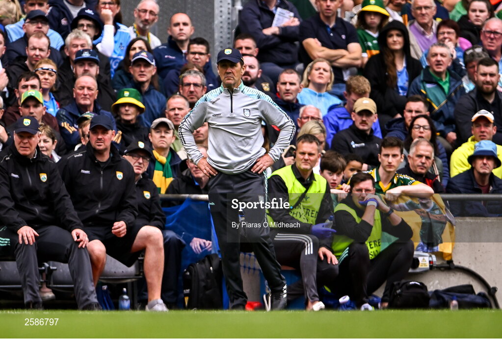 30 July 2023; Kerry manager Jack O'Connor during the GAA Football All-Ireland Senior Championship final match between Dublin and Kerry at Croke Park in Dublin. Photo by Piaras Ó Mídheach/Sportsfile