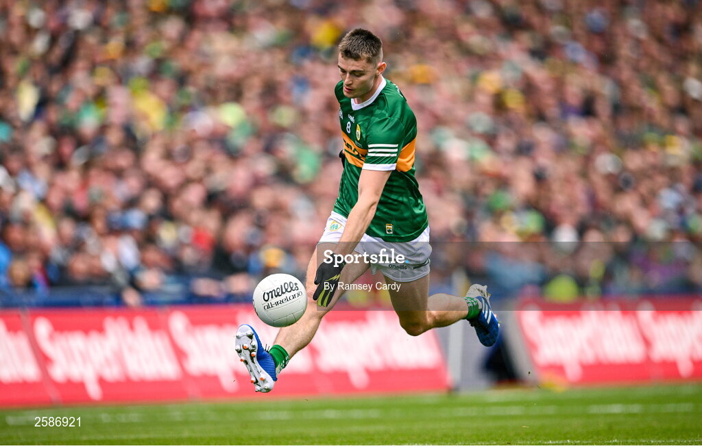 30 July 2023; Diarmuid O'Connor of Kerry during the GAA Football All-Ireland Senior Championship final match between Dublin and Kerry at Croke Park in Dublin. Photo by Ramsey Cardy/Sportsfile