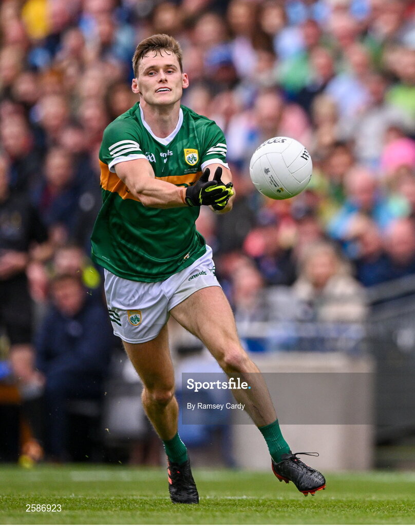 30 July 2023; Gavin White of Kerry during the GAA Football All-Ireland Senior Championship final match between Dublin and Kerry at Croke Park in Dublin. Photo by Ramsey Cardy/Sportsfile