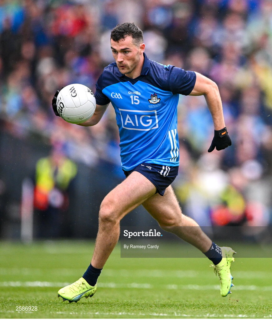 30 July 2023; Colm Basquel of Dublin during the GAA Football All-Ireland Senior Championship final match between Dublin and Kerry at Croke Park in Dublin. Photo by Ramsey Cardy/Sportsfile