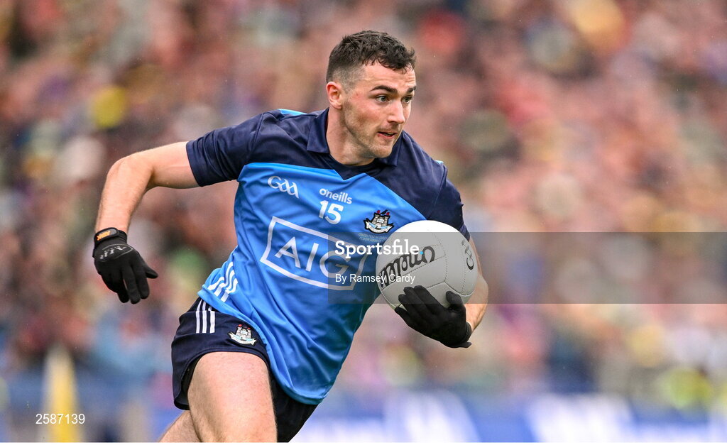 30 July 2023; Colm Basquel of Dublin during the GAA Football All-Ireland Senior Championship final match between Dublin and Kerry at Croke Park in Dublin. Photo by Ramsey Cardy/Sportsfile