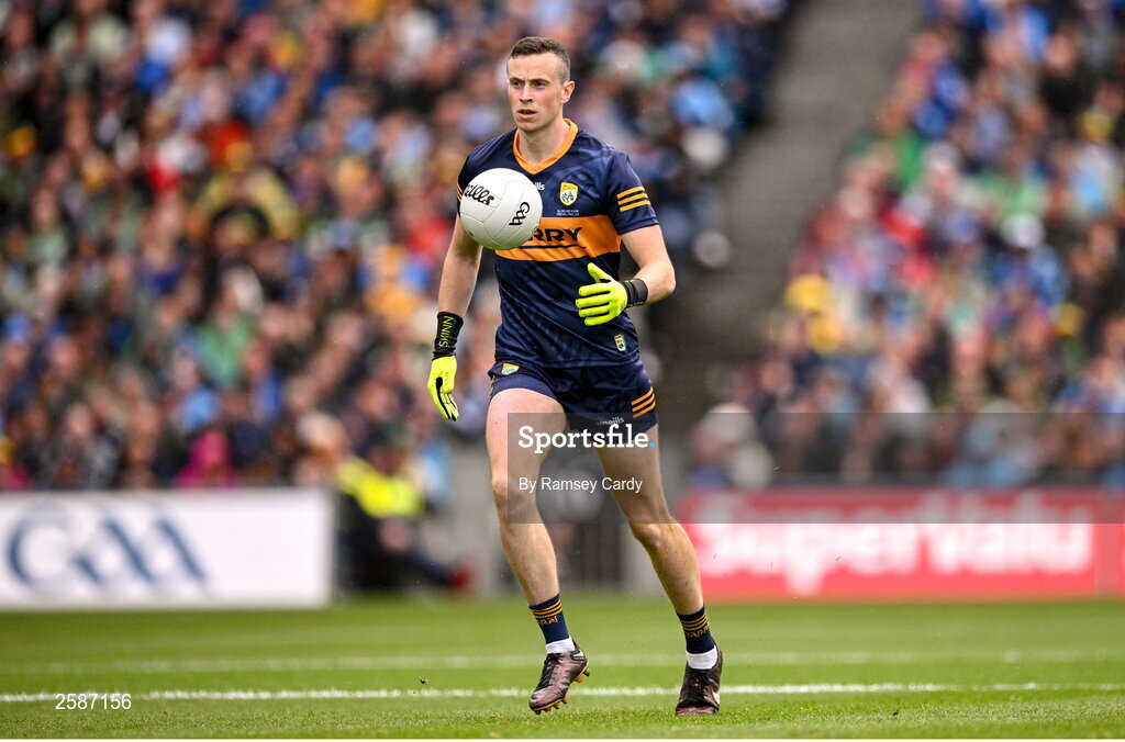 30 July 2023; Kerry goalkeeper Shane Ryan during the GAA Football All-Ireland Senior Championship final match between Dublin and Kerry at Croke Park in Dublin. Photo by Ramsey Cardy/Sportsfile