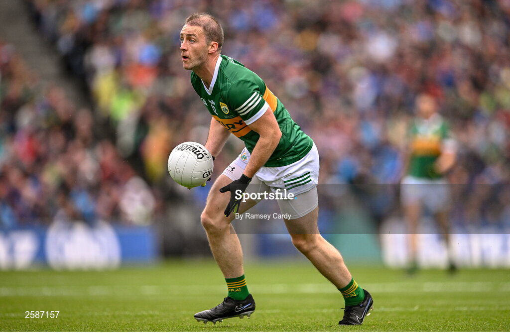 30 July 2023; Stephen O'Brien of Kerry during the GAA Football All-Ireland Senior Championship final match between Dublin and Kerry at Croke Park in Dublin. Photo by Ramsey Cardy/Sportsfile