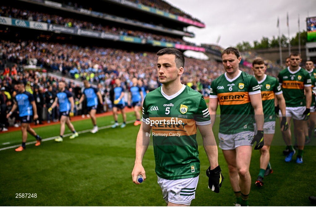 30 July 2023; Paul Murphy of Kerry before the GAA Football All-Ireland Senior Championship final match between Dublin and Kerry at Croke Park in Dublin. Photo by Ramsey Cardy/Sportsfile