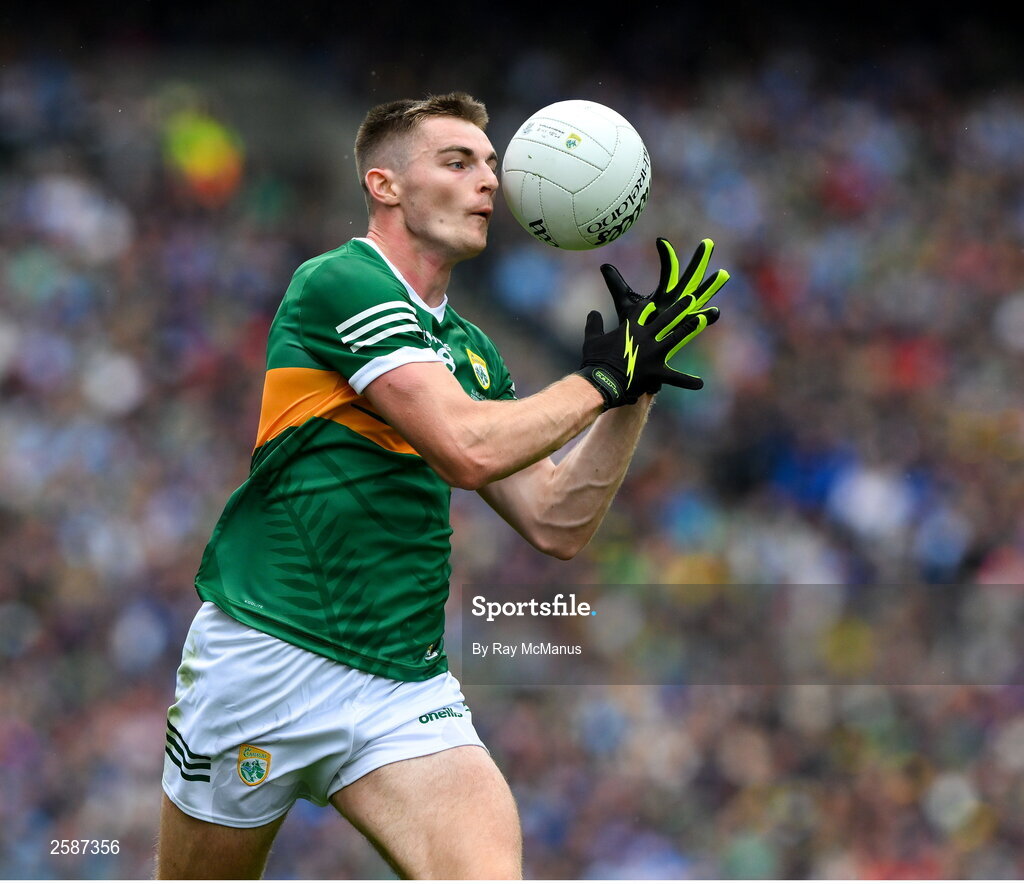 30 July 2023; Diarmuid O'Connor of Kerry during the GAA Football All-Ireland Senior Championship final match between Dublin and Kerry at Croke Park in Dublin. Photo by Ray McManus/Sportsfile