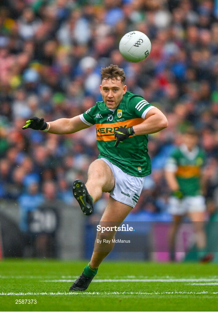 30 July 2023; Dara Moynihan of Kerry during the GAA Football All-Ireland Senior Championship final match between Dublin and Kerry at Croke Park in Dublin. Photo by Ray McManus/Sportsfile