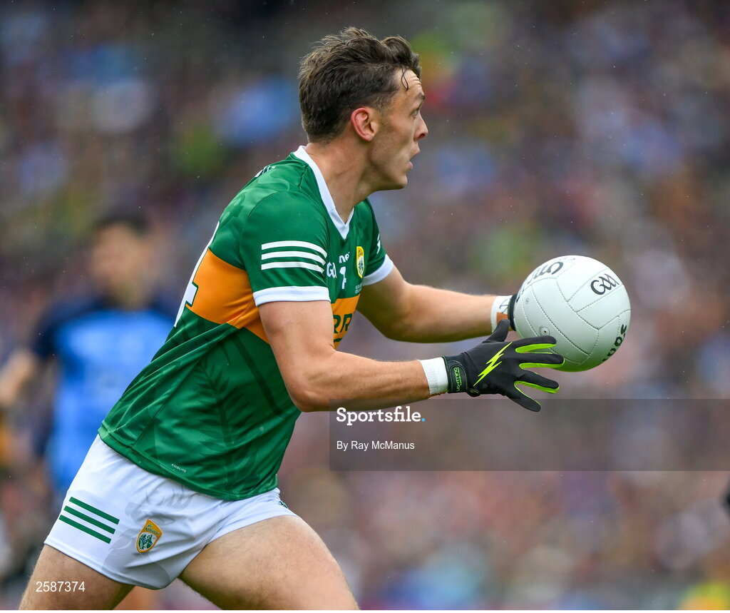 30 July 2023; David Clifford of Kerry during the GAA Football All-Ireland Senior Championship final match between Dublin and Kerry at Croke Park in Dublin. Photo by Ray McManus/Sportsfile