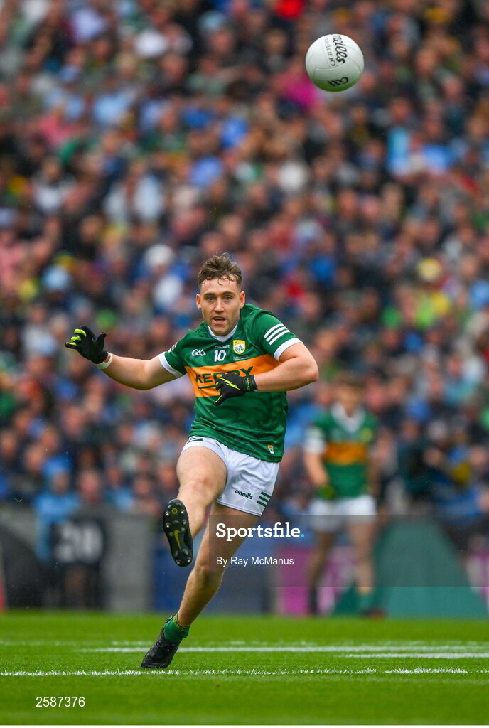 30 July 2023; Dara Moynihan of Kerry during the GAA Football All-Ireland Senior Championship final match between Dublin and Kerry at Croke Park in Dublin. Photo by Ray McManus/Sportsfile