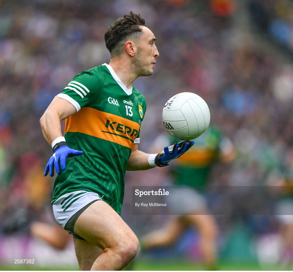 30 July 2023; Paudie Clifford of Kerry during the GAA Football All-Ireland Senior Championship final match between Dublin and Kerry at Croke Park in Dublin. Photo by Ray McManus/Sportsfile