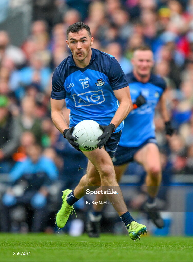 30 July 2023; Colm Basquel of Dublin during the GAA Football All-Ireland Senior Championship final match between Dublin and Kerry at Croke Park in Dublin. Photo by Ray McManus/Sportsfile