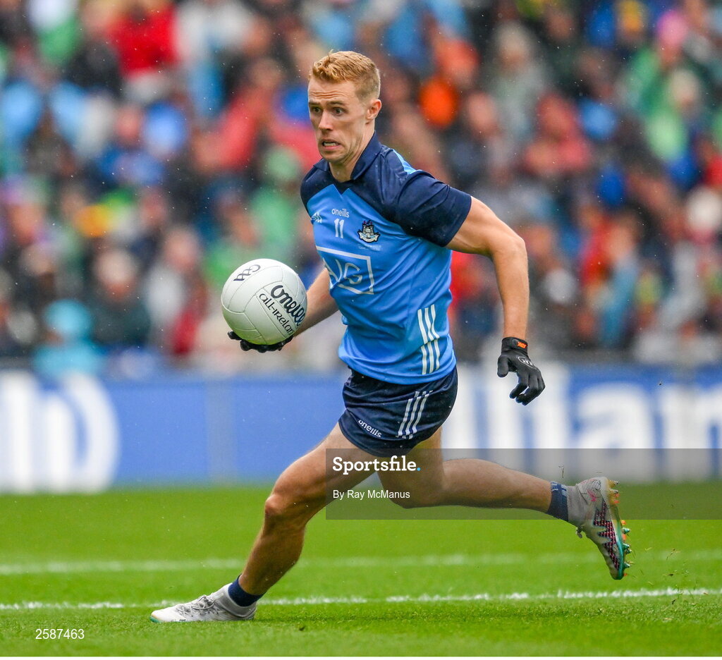 30 July 2023; Paul Mannion of Dublin during the GAA Football All-Ireland Senior Championship final match between Dublin and Kerry at Croke Park in Dublin. Photo by Ray McManus/Sportsfile