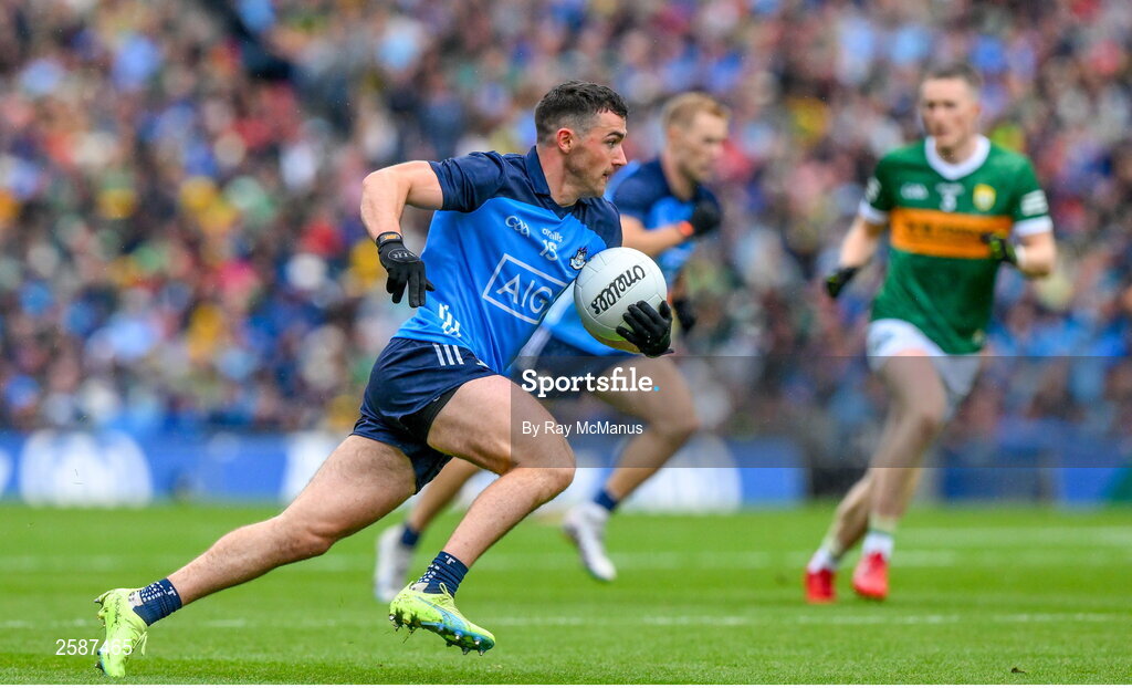 30 July 2023; Colm Basquel of Dublin during the GAA Football All-Ireland Senior Championship final match between Dublin and Kerry at Croke Park in Dublin. Photo by Ray McManus/Sportsfile