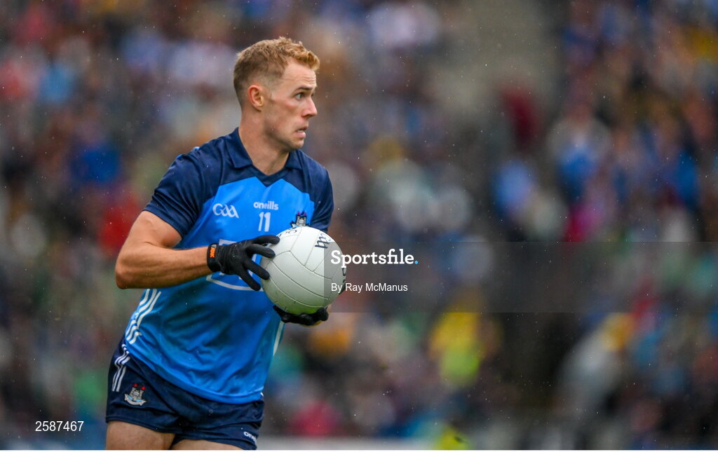 30 July 2023; Paul Mannion of Dublin during the GAA Football All-Ireland Senior Championship final match between Dublin and Kerry at Croke Park in Dublin. Photo by Ray McManus/Sportsfile