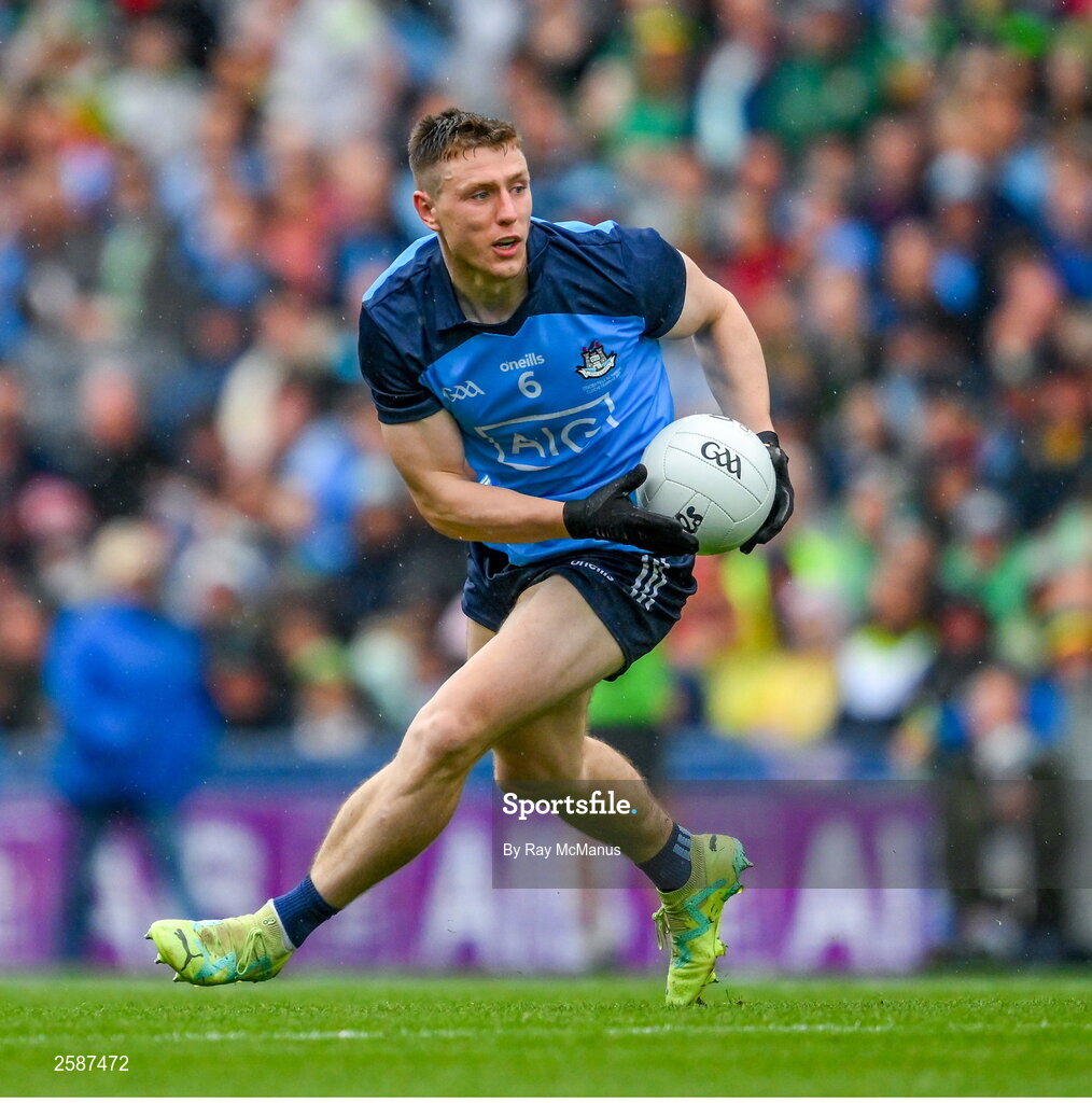 30 July 2023; John Small of Dublin during the GAA Football All-Ireland Senior Championship final match between Dublin and Kerry at Croke Park in Dublin. Photo by Ray McManus/Sportsfile
