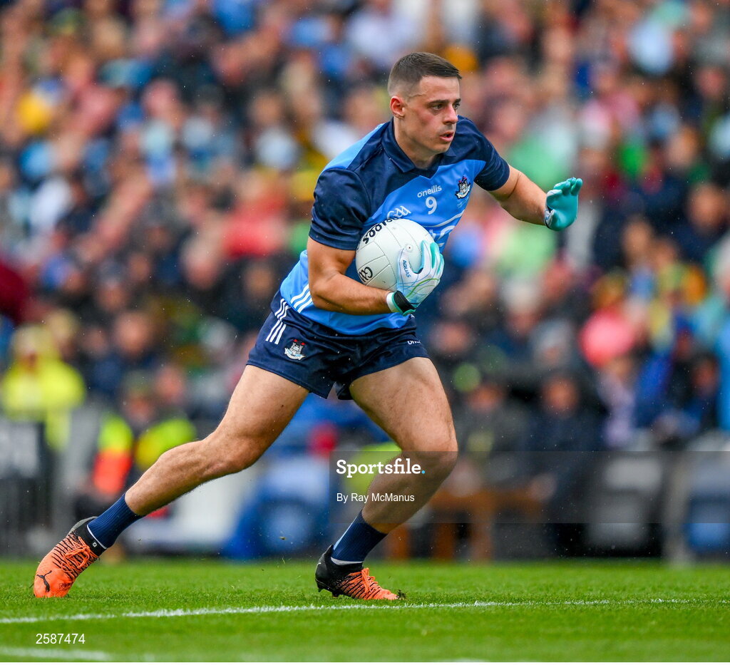 30 July 2023; Brian Howard of Dublin during the GAA Football All-Ireland Senior Championship final match between Dublin and Kerry at Croke Park in Dublin. Photo by Ray McManus/Sportsfile