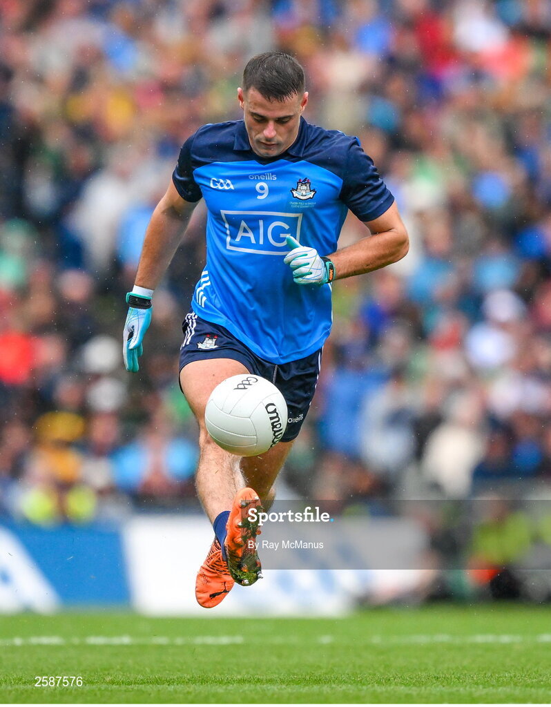 30 July 2023; Brian Howard of Dublin during the GAA Football All-Ireland Senior Championship final match between Dublin and Kerry at Croke Park in Dublin. Photo by Ray McManus/Sportsfile