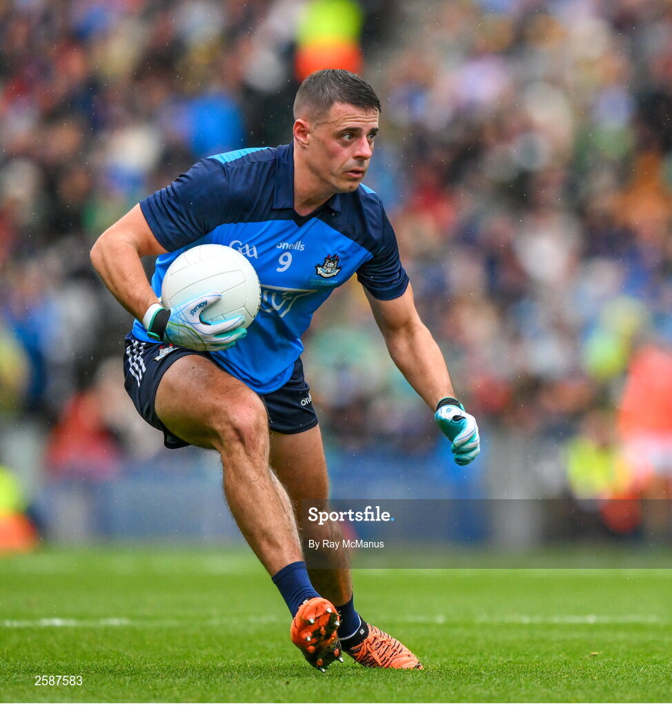 30 July 2023; Brian Howard of Dublin during the GAA Football All-Ireland Senior Championship final match between Dublin and Kerry at Croke Park in Dublin. Photo by Ray McManus/Sportsfile