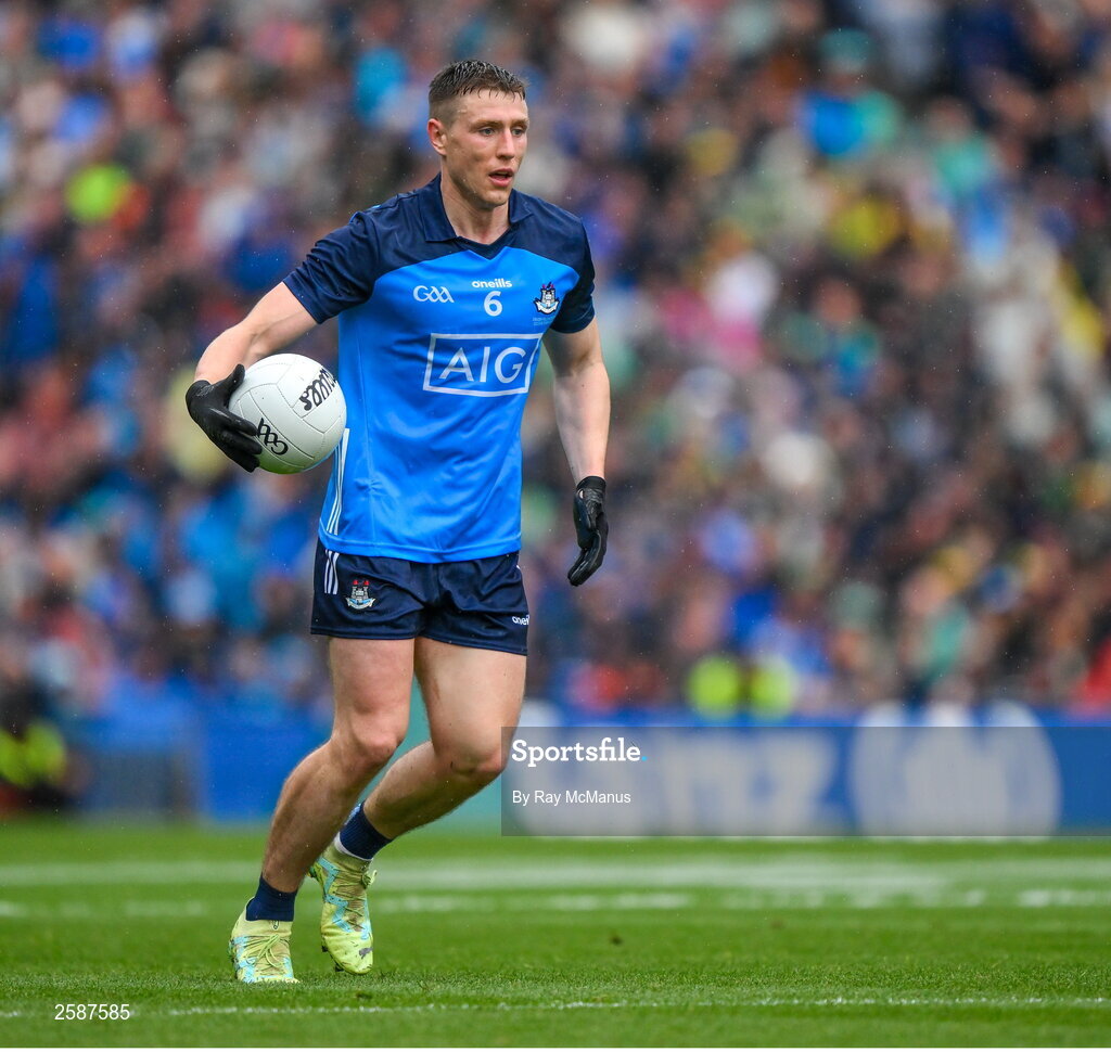 30 July 2023; John Small of Dublin during the GAA Football All-Ireland Senior Championship final match between Dublin and Kerry at Croke Park in Dublin. Photo by Ray McManus/Sportsfile