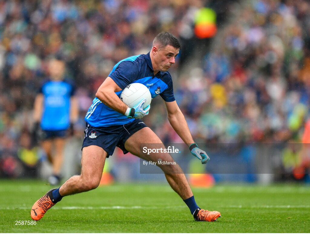 30 July 2023; Brian Howard of Dublin during the GAA Football All-Ireland Senior Championship final match between Dublin and Kerry at Croke Park in Dublin. Photo by Ray McManus/Sportsfile